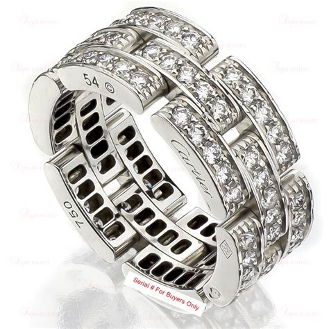 most expensive cartier ring|cartier panthere ring white gold.